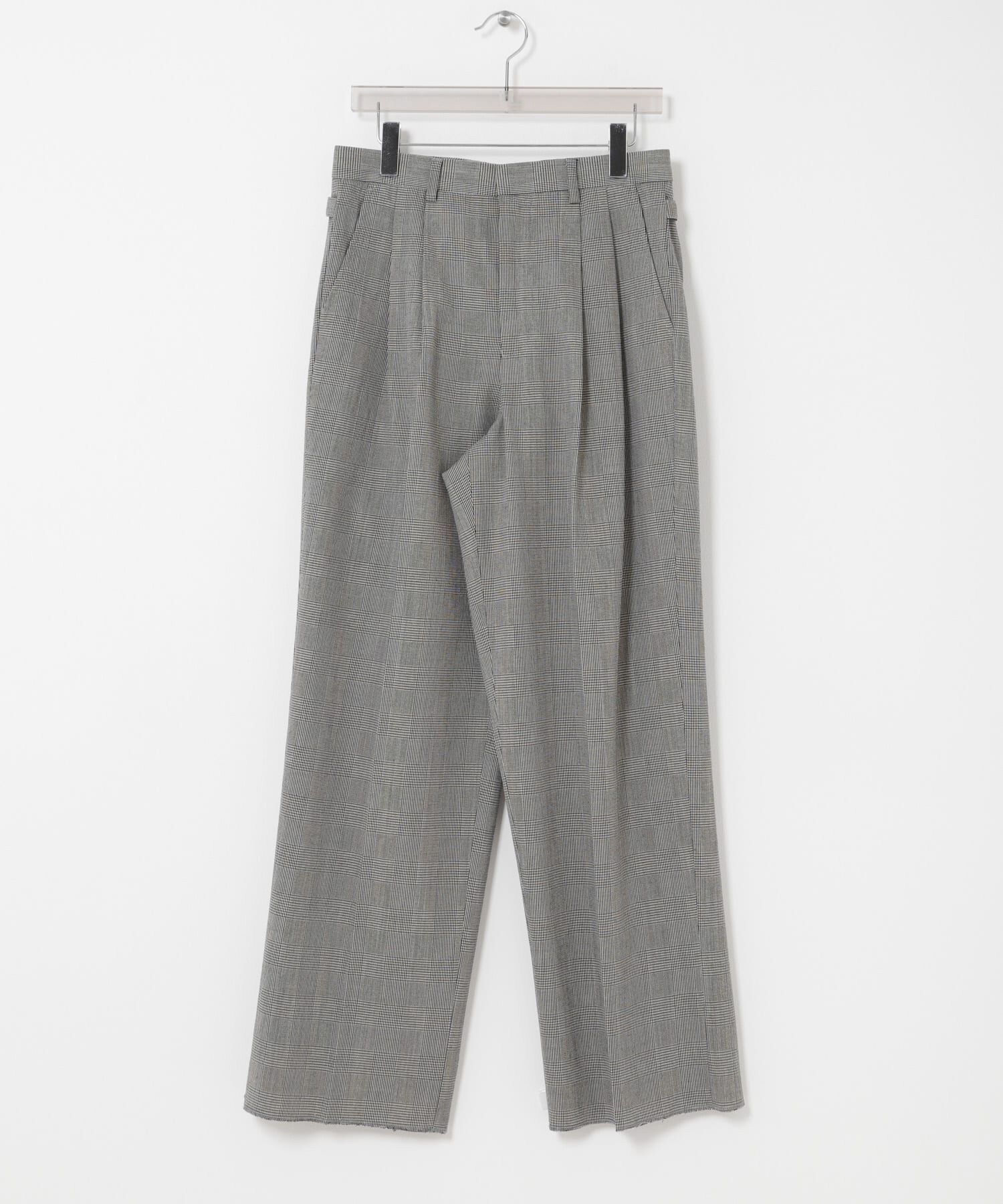 URBAN RESEARCH「new basic　HIGH TWIST WOOL TROUSER」|その他|チェック