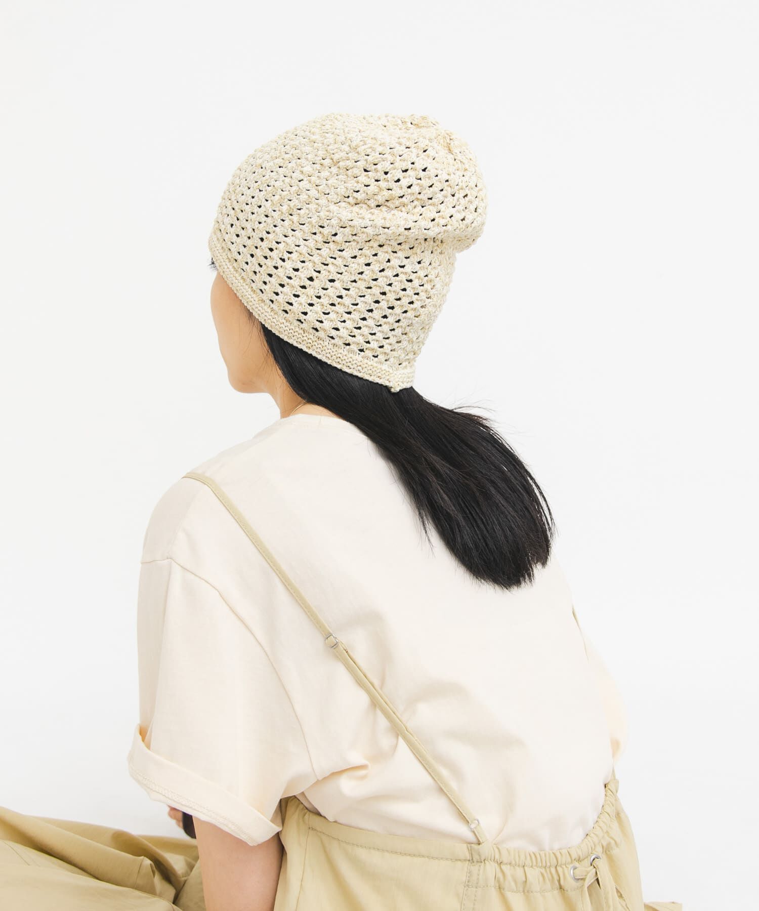  「マルチカラーニットビーニー」|ニット帽|