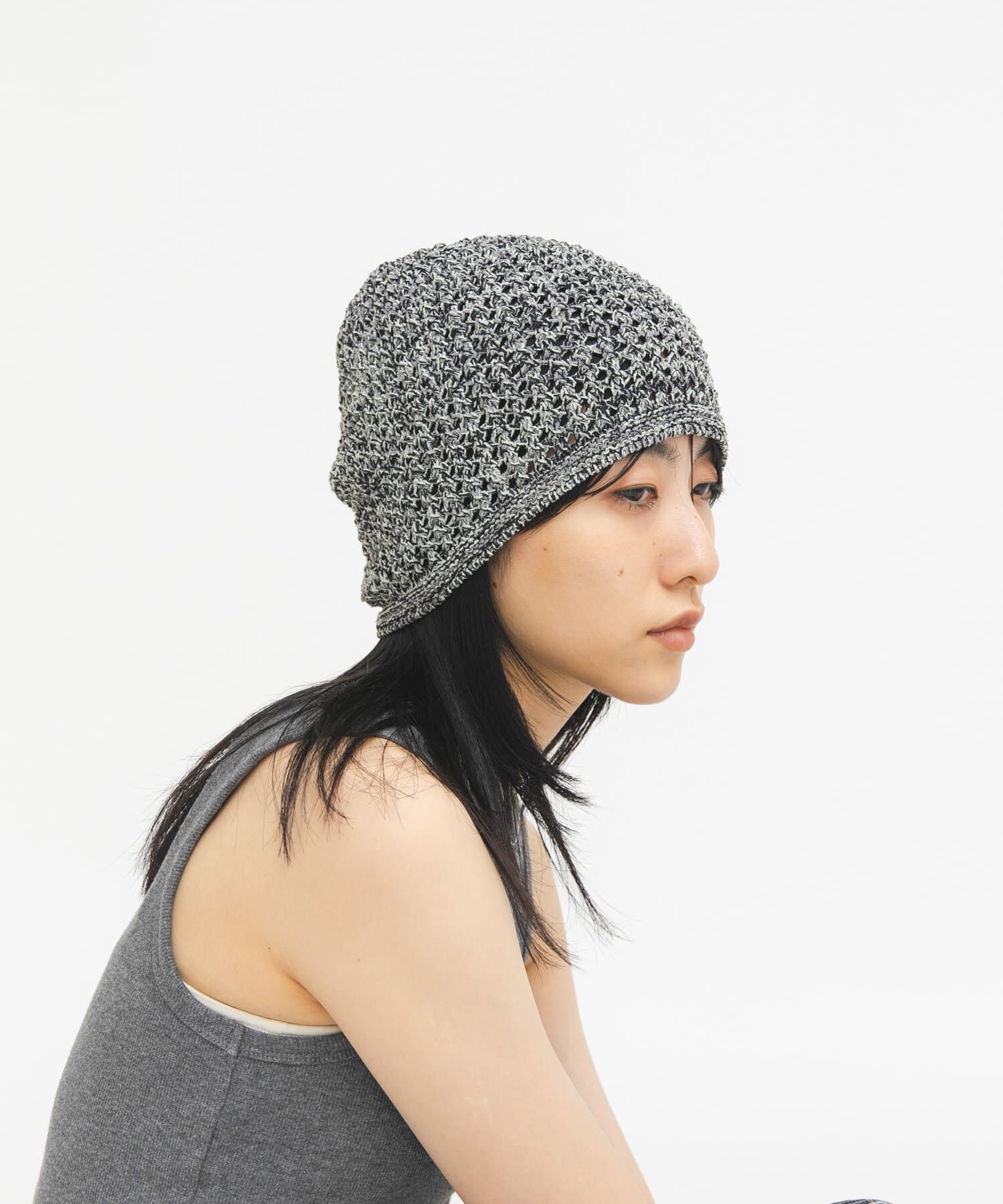  「マルチカラーニットビーニー」|ニット帽|