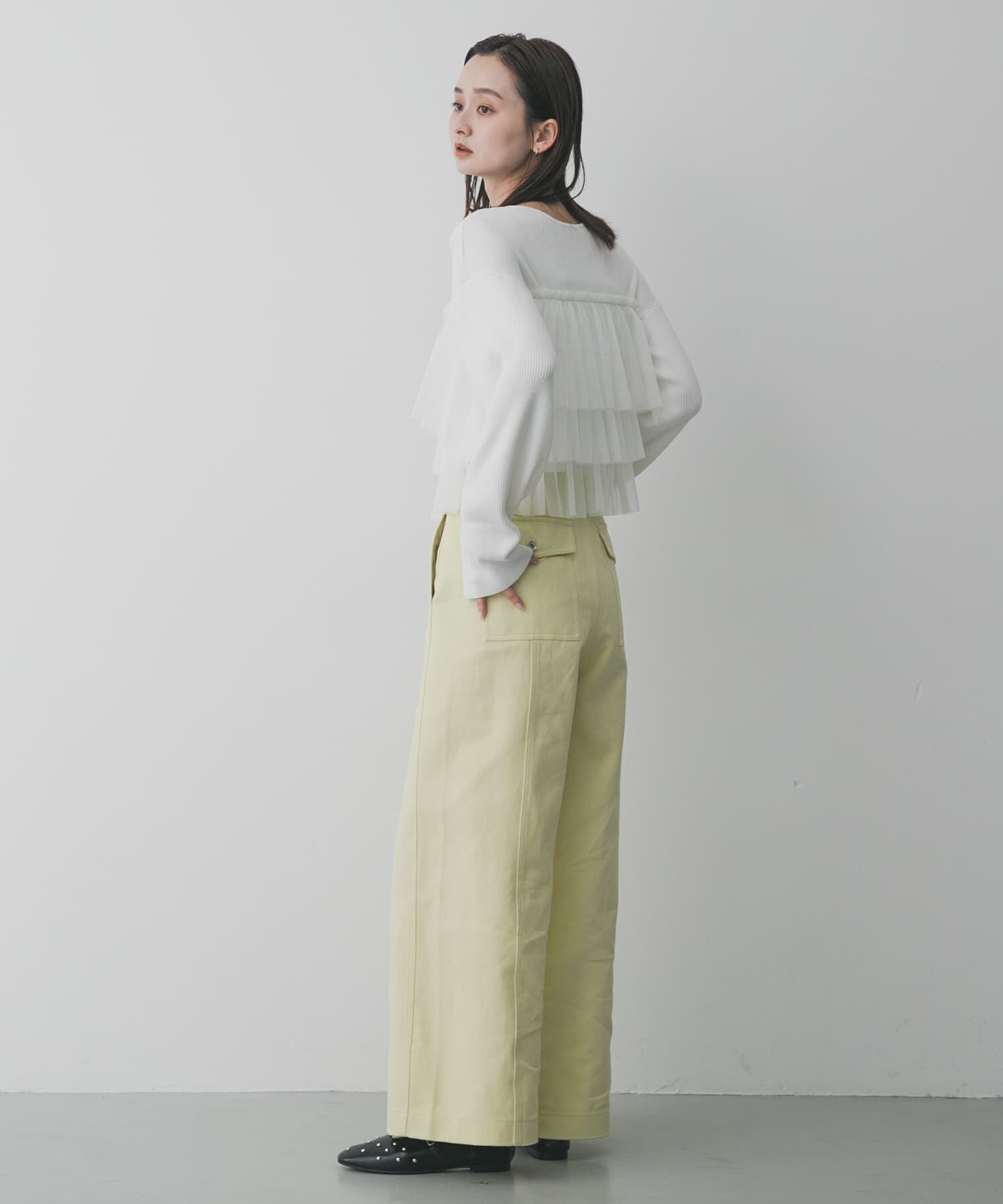 SENSE OF PLACE by URBAN RESEARCH「『洗濯可』ダブルジップフリルニットカーディガン」|ニット・セーター|