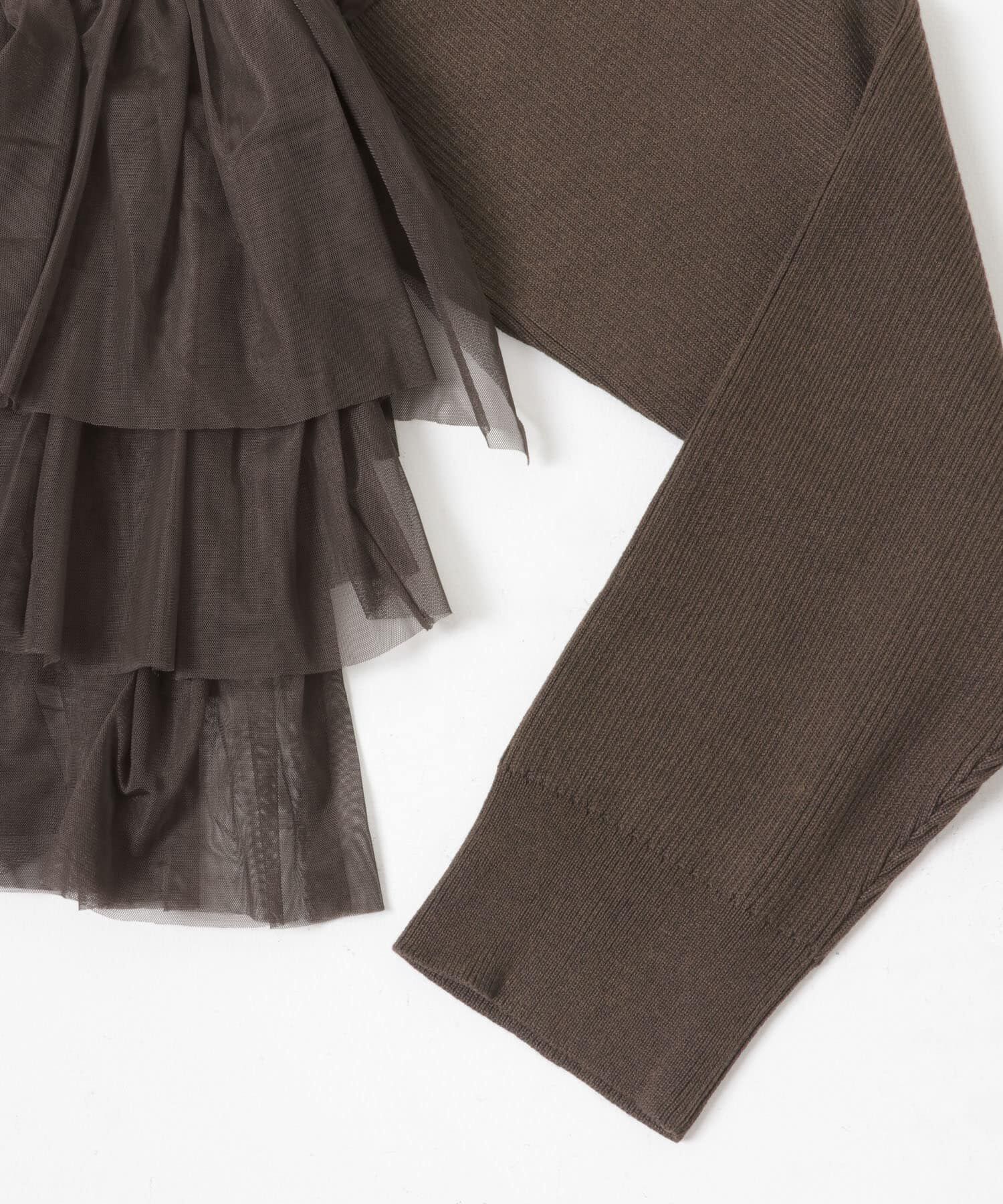 SENSE OF PLACE by URBAN RESEARCH「『洗濯可』ダブルジップフリルニットカーディガン」|ニット・セーター|