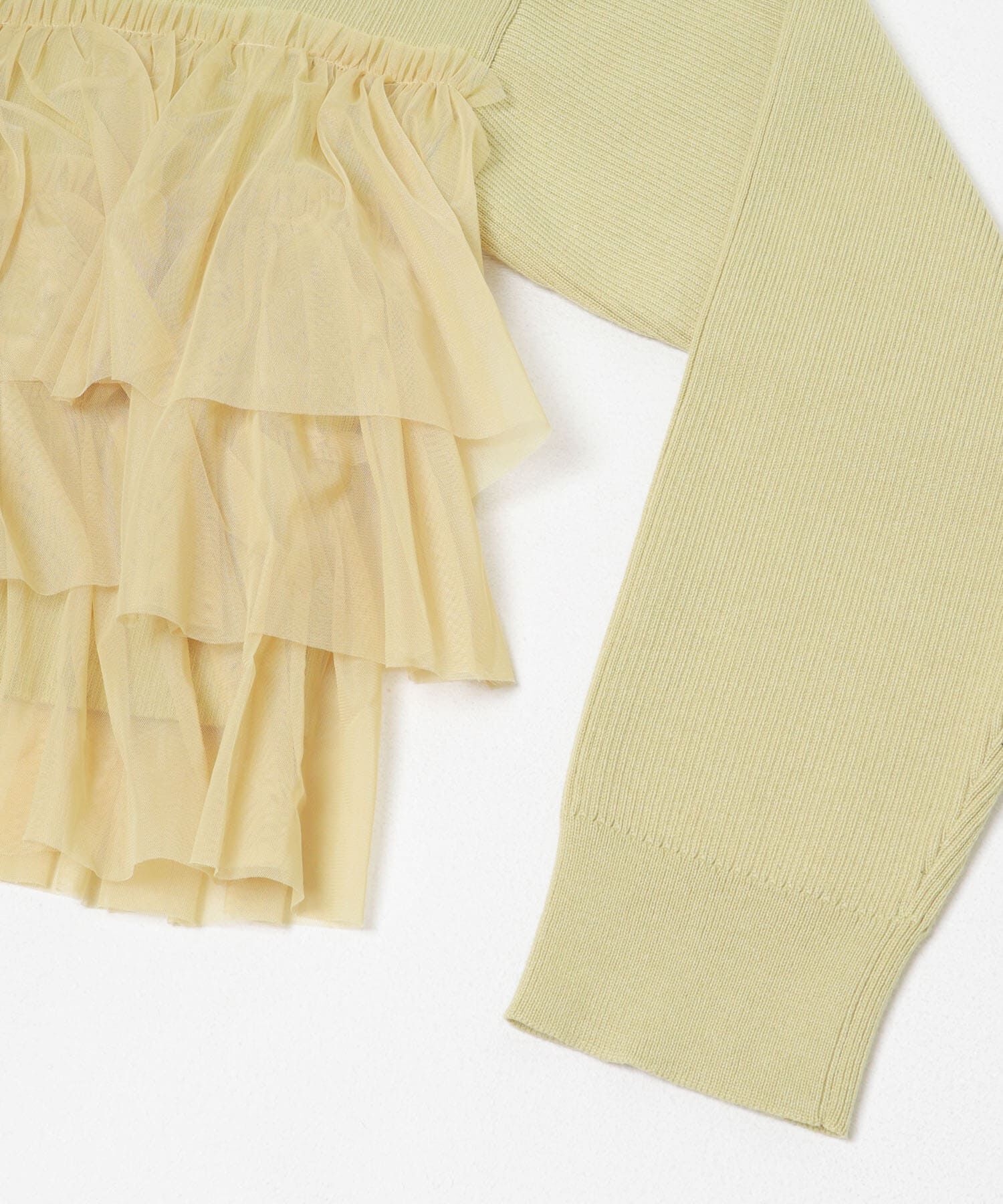 SENSE OF PLACE by URBAN RESEARCH「『洗濯可』ダブルジップフリルニットカーディガン」|ニット・セーター|