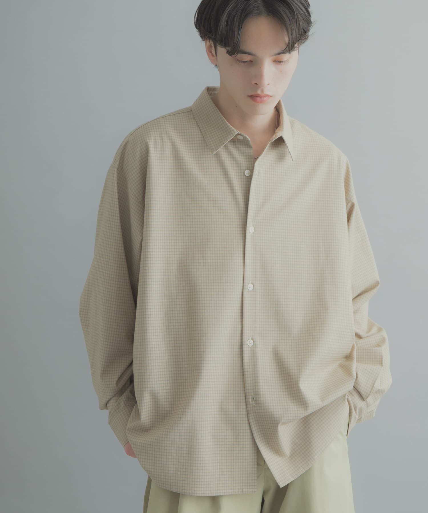 SENSE OF PLACE by URBAN RESEARCH「マイクロチェックレギュラーカラーシャツ」|シャツ・ブラウス|