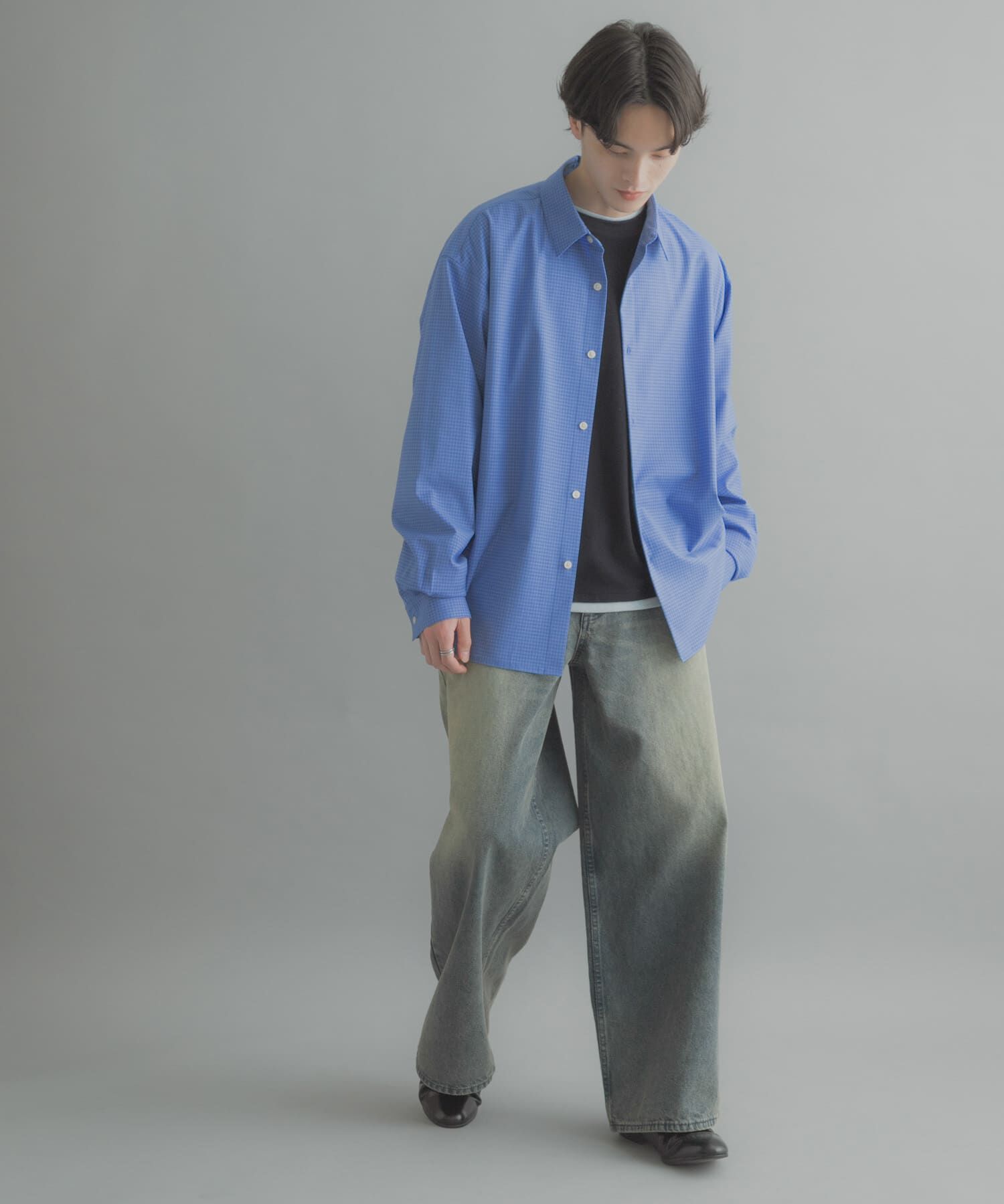 SENSE OF PLACE by URBAN RESEARCH「マイクロチェックレギュラーカラーシャツ」|シャツ・ブラウス|