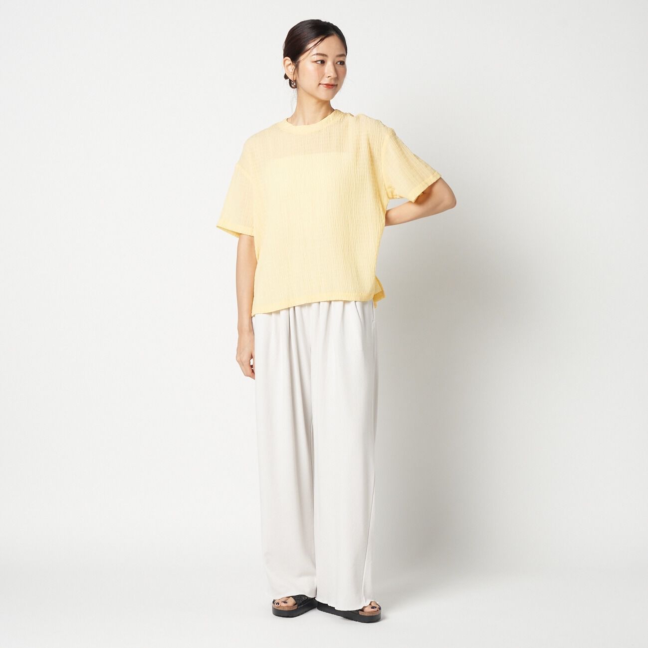 HELIOPOLE「HELIOPOLE SEERSUCKER TEE BLOUSE」|シャツ・ブラウス|