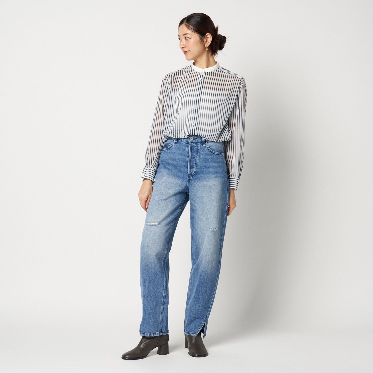 HELIOPOLE「HELIOPOLE the EDITOR SHIRT (CHIFFON)」|シャツ・ブラウス|