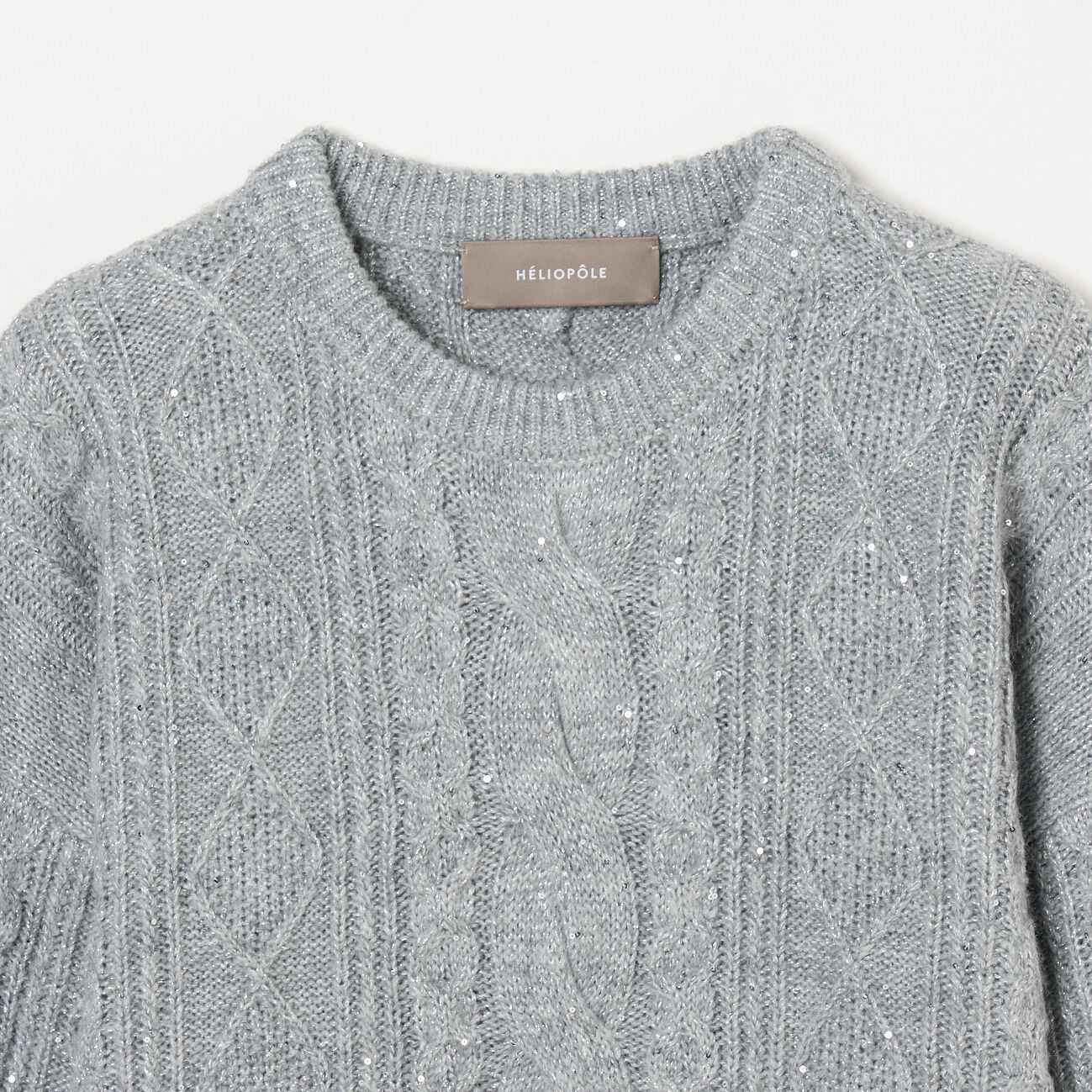 HELIOPOLE「HELIOPOLE CABLE SPANGLE KNIT」|ニット・セーター|
