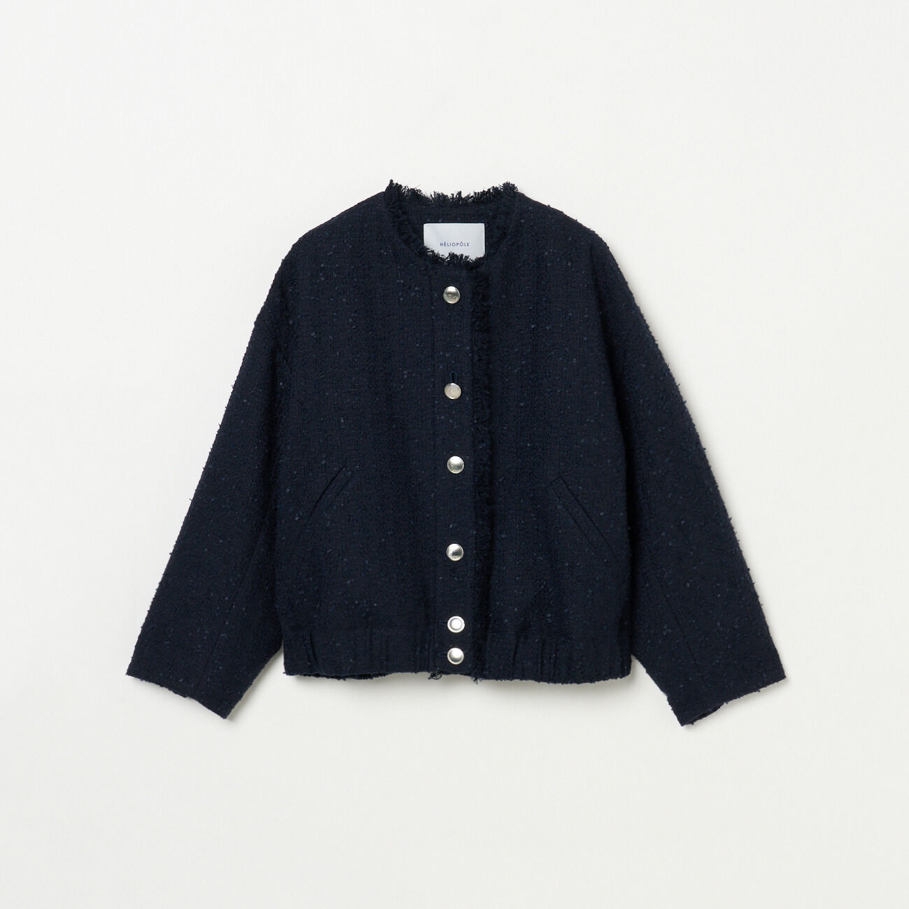 HELIOPOLE「HELIOPOLE TWEED BLOUSON」|ブルゾン・スタジャン|ネイビー