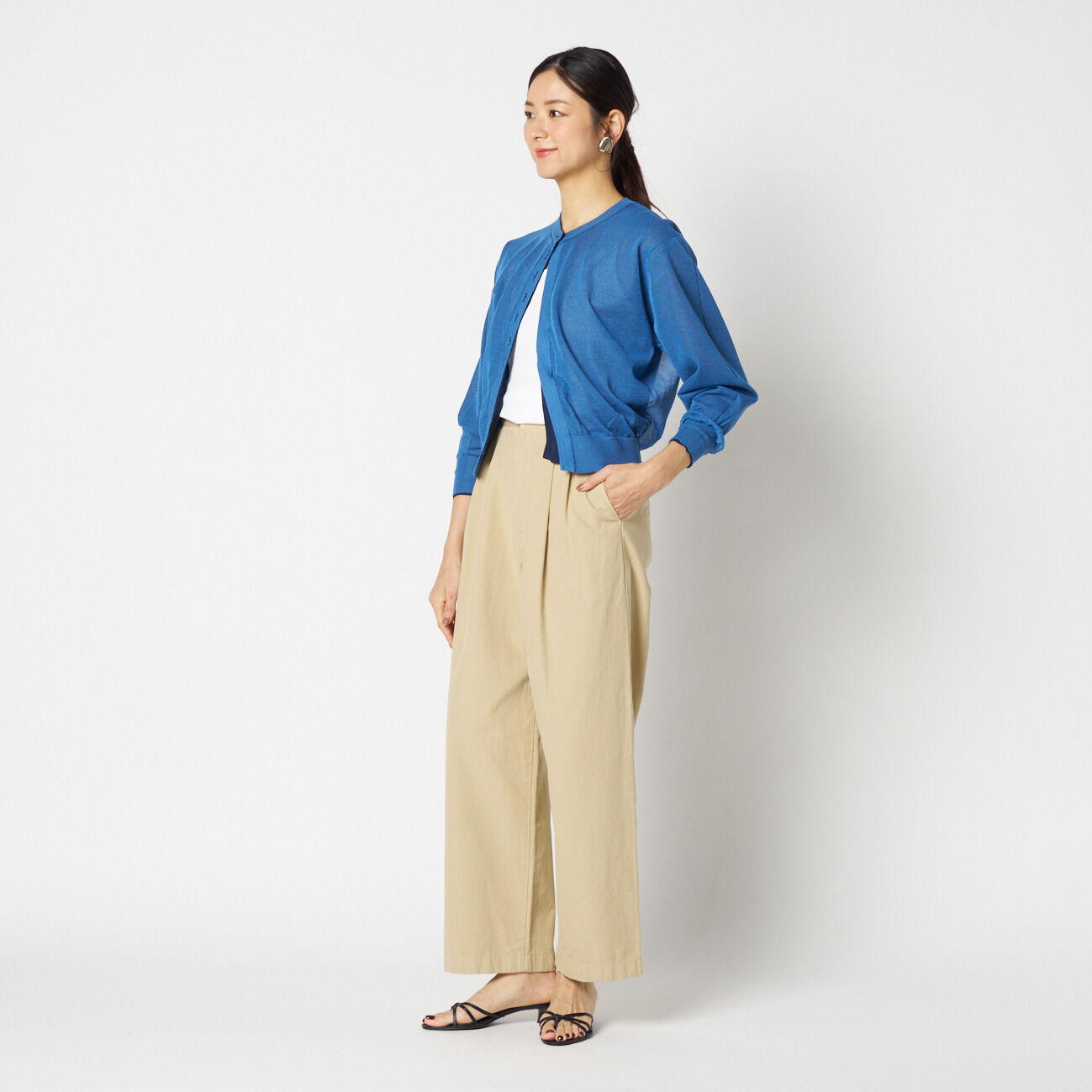 HELIOPOLE「HELIOPOLE LAYERED KNIT REVERSIBLE GARDIGAN」|ニット・セーター|