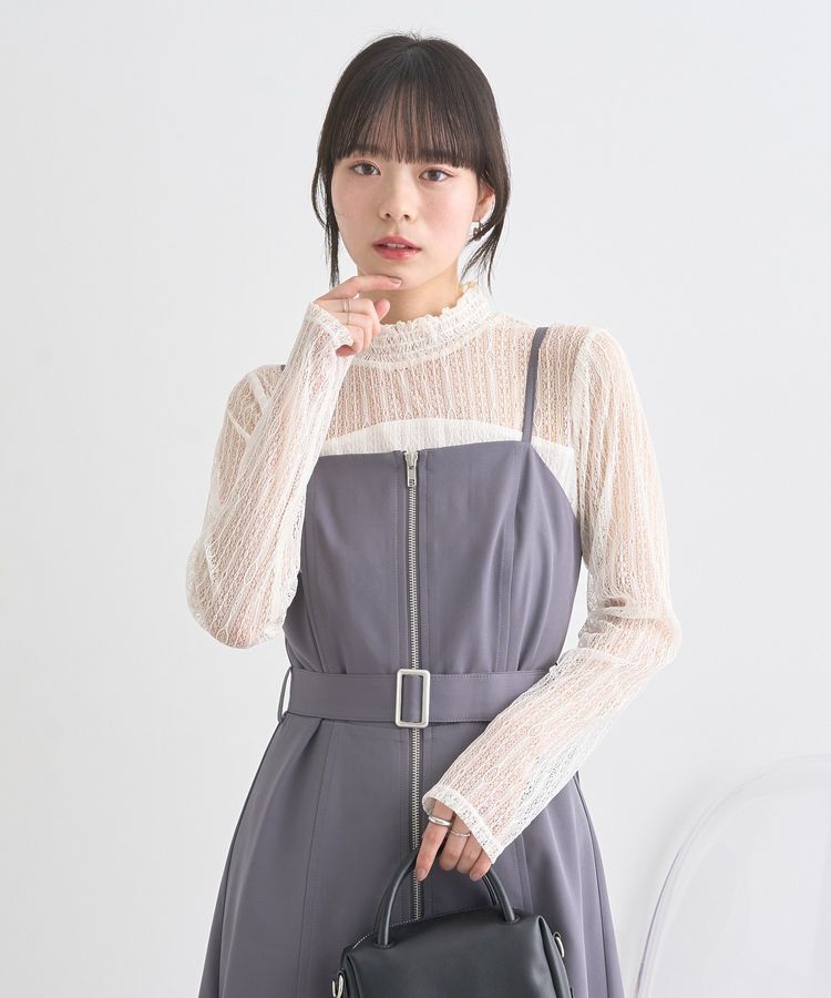 earth music&ecology「レースドッキングプルオーバー」|Tシャツ・カットソー|