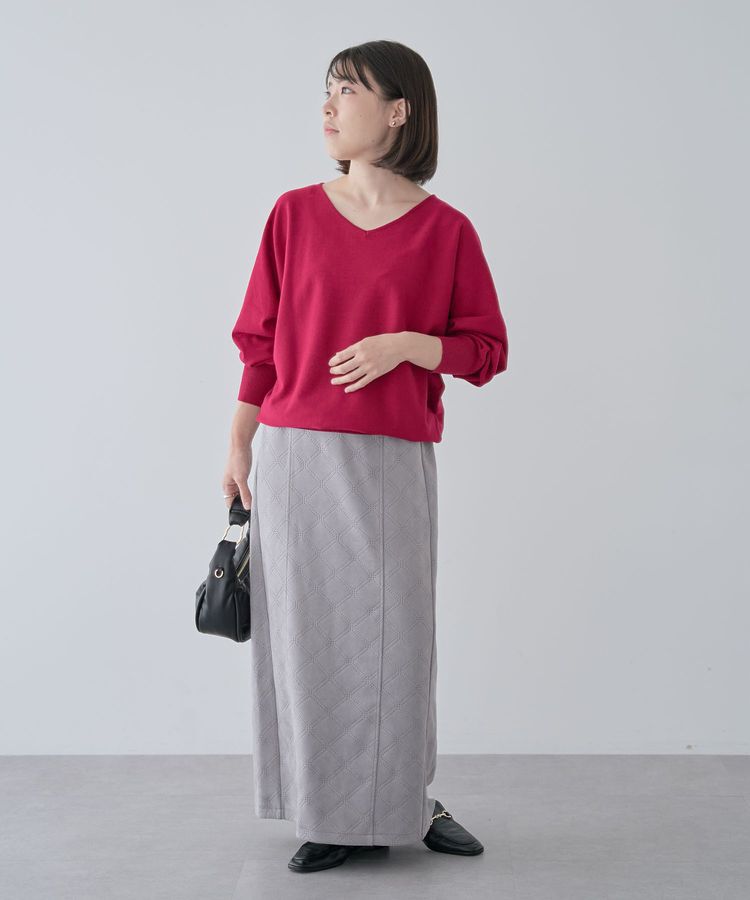 Green Parks「・ELENCARE DUE エンボスナロースカート」|タイト|