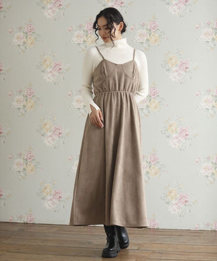 Green Parks「・SUGAR SPOON スエードポンチキャミワンピ」|ワンピース|