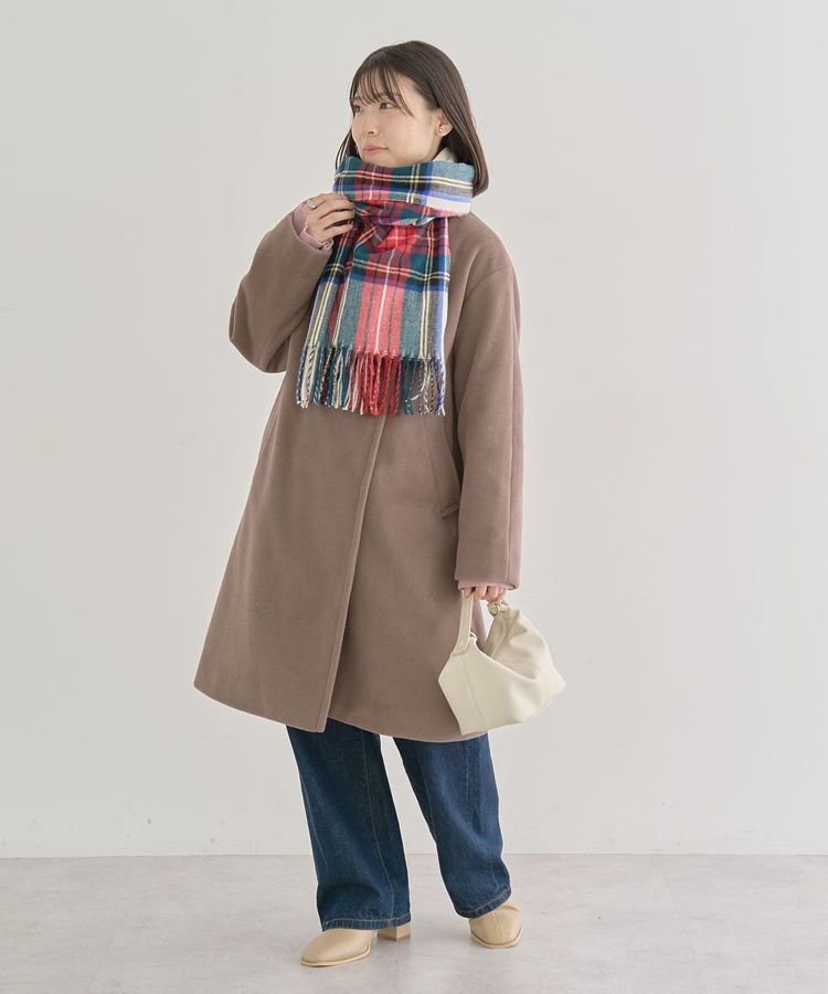 Green Parks「カシミヤライクチェックストール」|ストール|