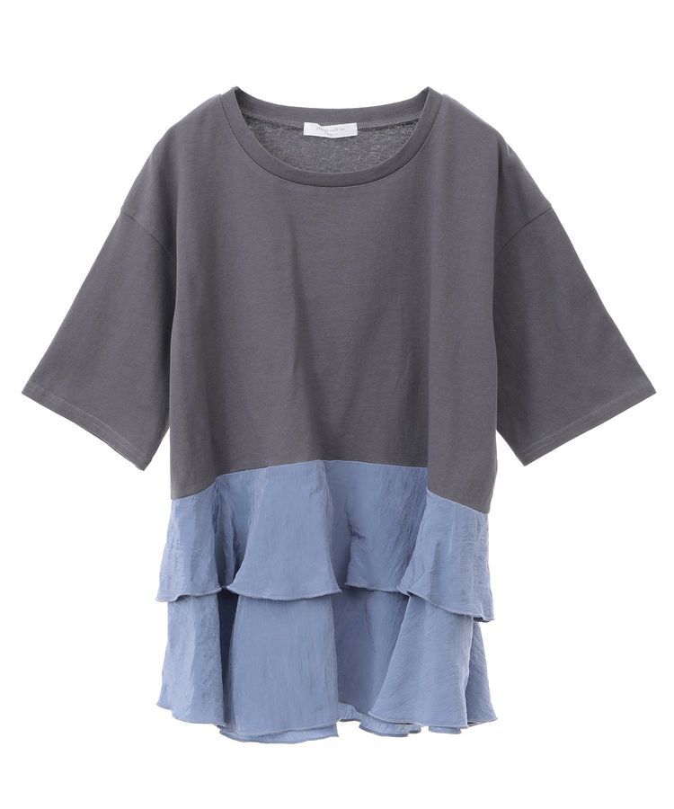 Green Parks「サテンティアードドッキングプルオーバー」|Tシャツ・カットソー|