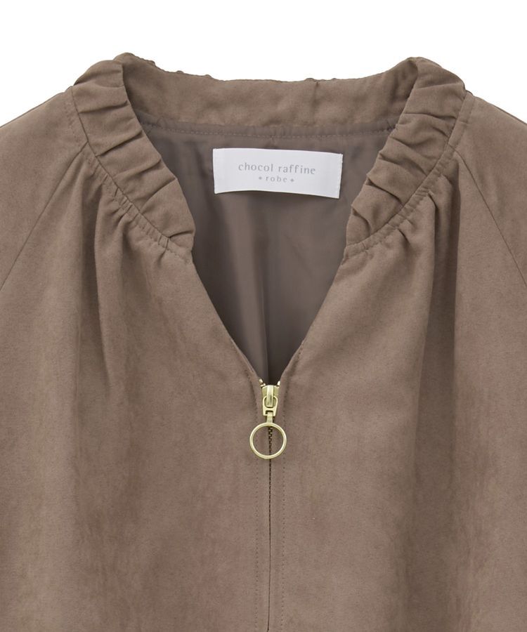 Green Parks「スウェードライクギャザーブルゾン」|ブルゾン・スタジャン|