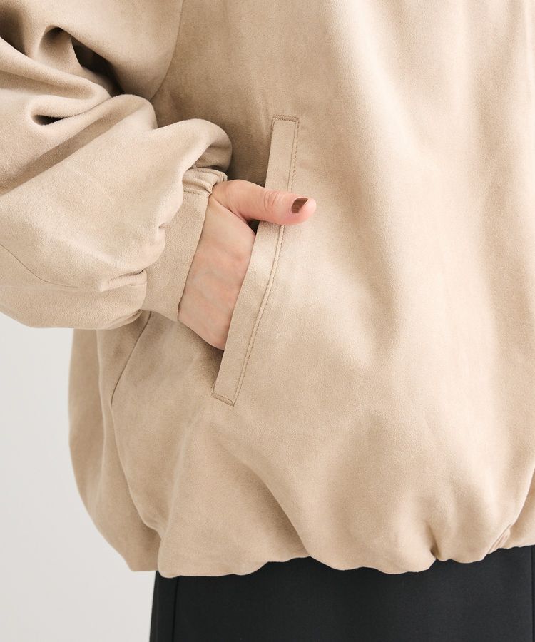 Green Parks「スウェードライクギャザーブルゾン」|ブルゾン・スタジャン|