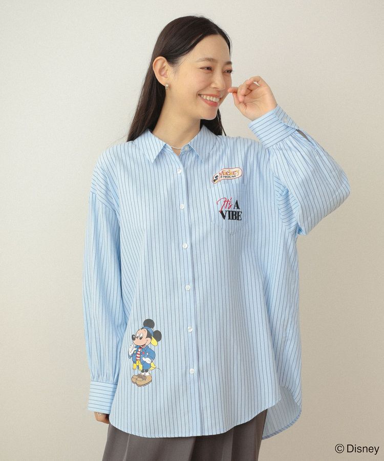 Green Parks「ミッキー＆フレンズ/オーバーサイズシャツ」|シャツ・ブラウス|Sax