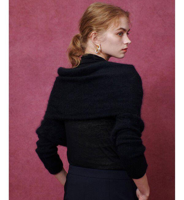 LOULOU WILLOUGHBY「【LOULOU WILLOUGHBY】クロスアームニット」|ストール|