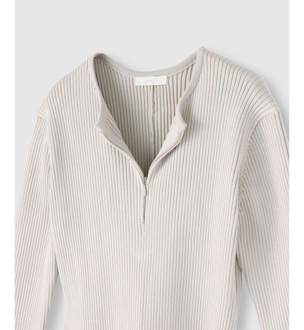 allureville「コンシールフロントマチフレアリブワンピース」|ワンピース|