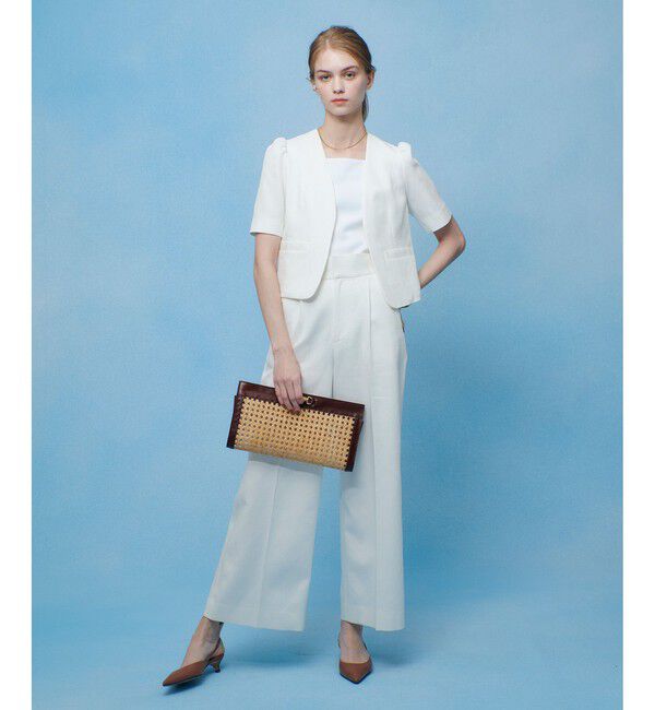 LOULOU WILLOUGHBY「【LOULOU WILLOUGHBY】ブライトリネン半袖ジャケット」|テーラードジャケット|