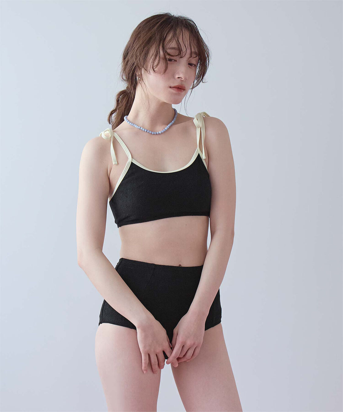 SEA DRESS「パイル素材パイピングビキニ/水着」|ビキニ|