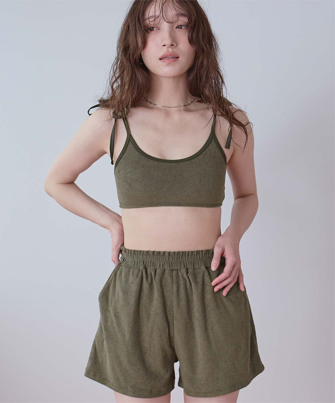 SEA DRESS「パイル素材パイピングビキニ/水着」|ビキニ|