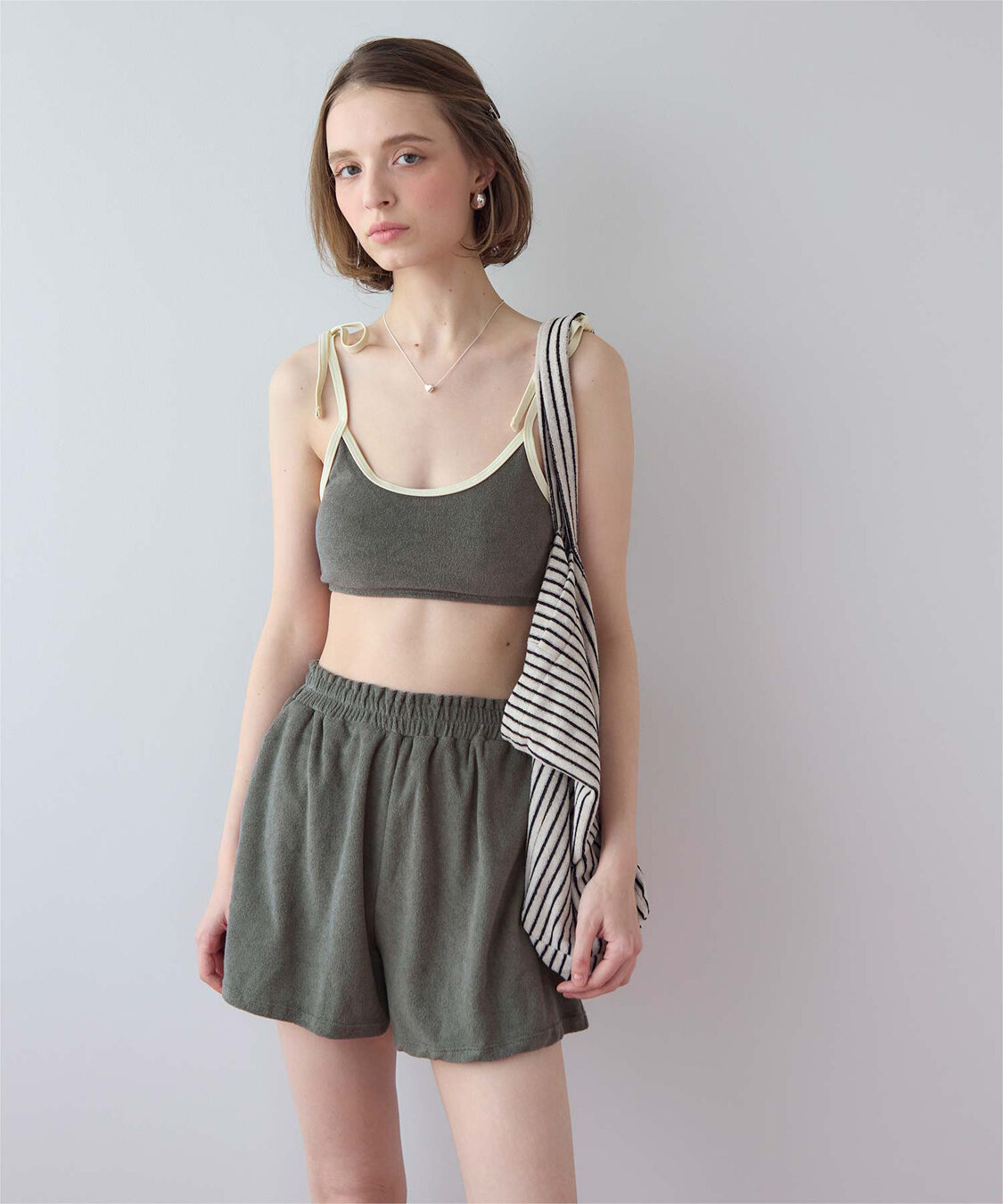 SEA DRESS「パイル素材パイピングビキニ/水着」|ビキニ|