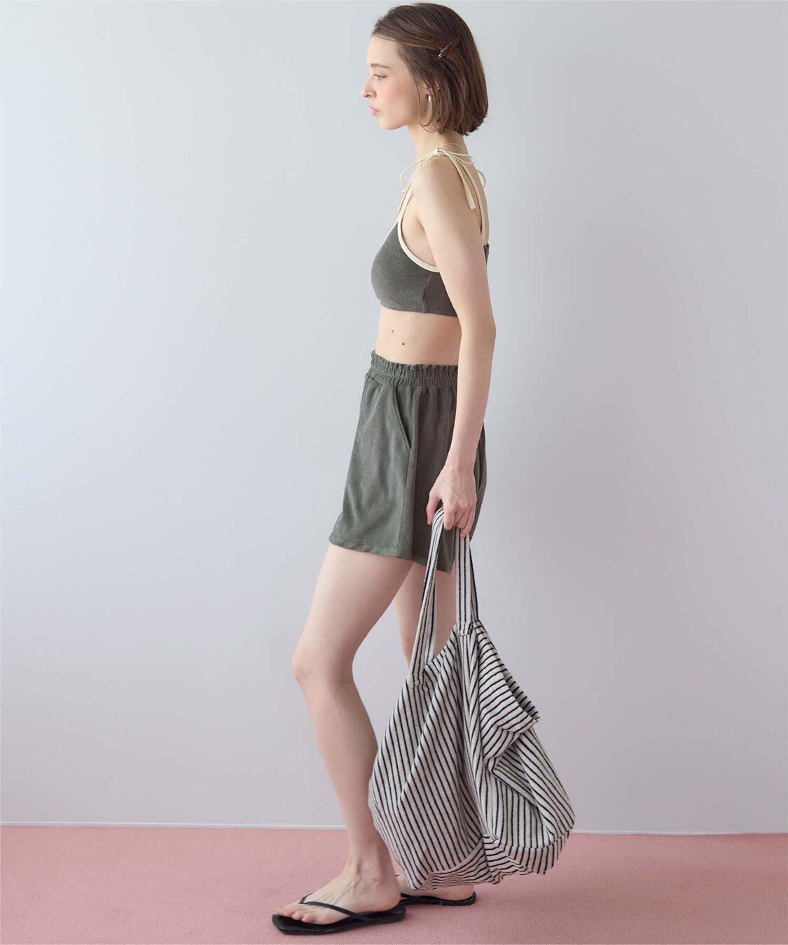 SEA DRESS「パイル素材パイピングビキニ/水着」|ビキニ|