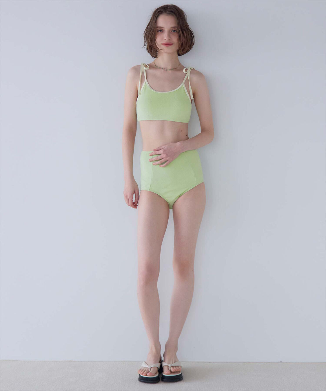 SEA DRESS「パイル素材パイピングビキニ/水着」|ビキニ|