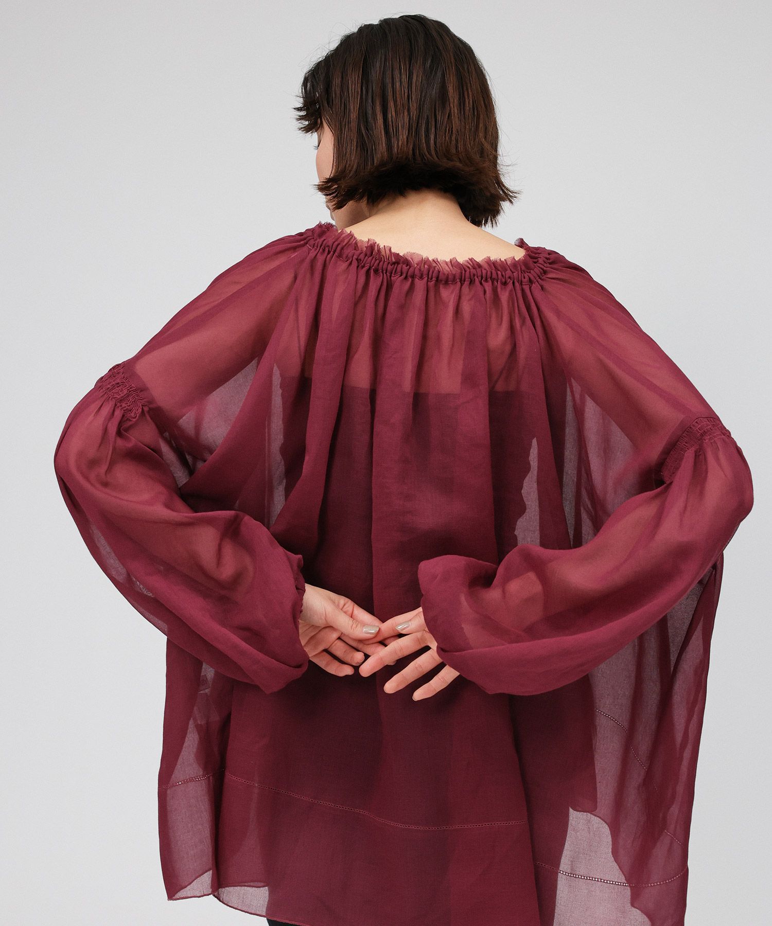 BABYLONE「2WAYオーガンジーブラウス」|シャツ・ブラウス|