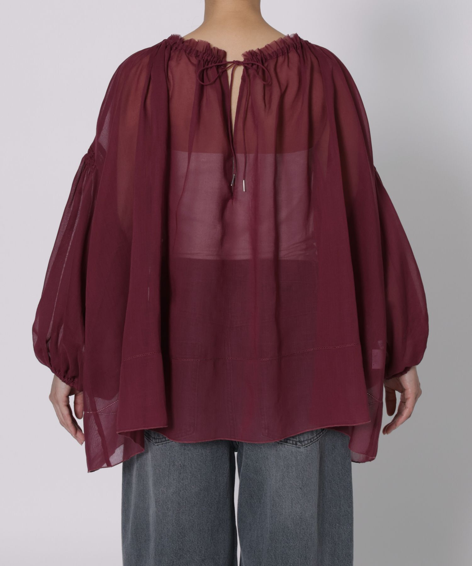 BABYLONE「2WAYオーガンジーブラウス」|シャツ・ブラウス|