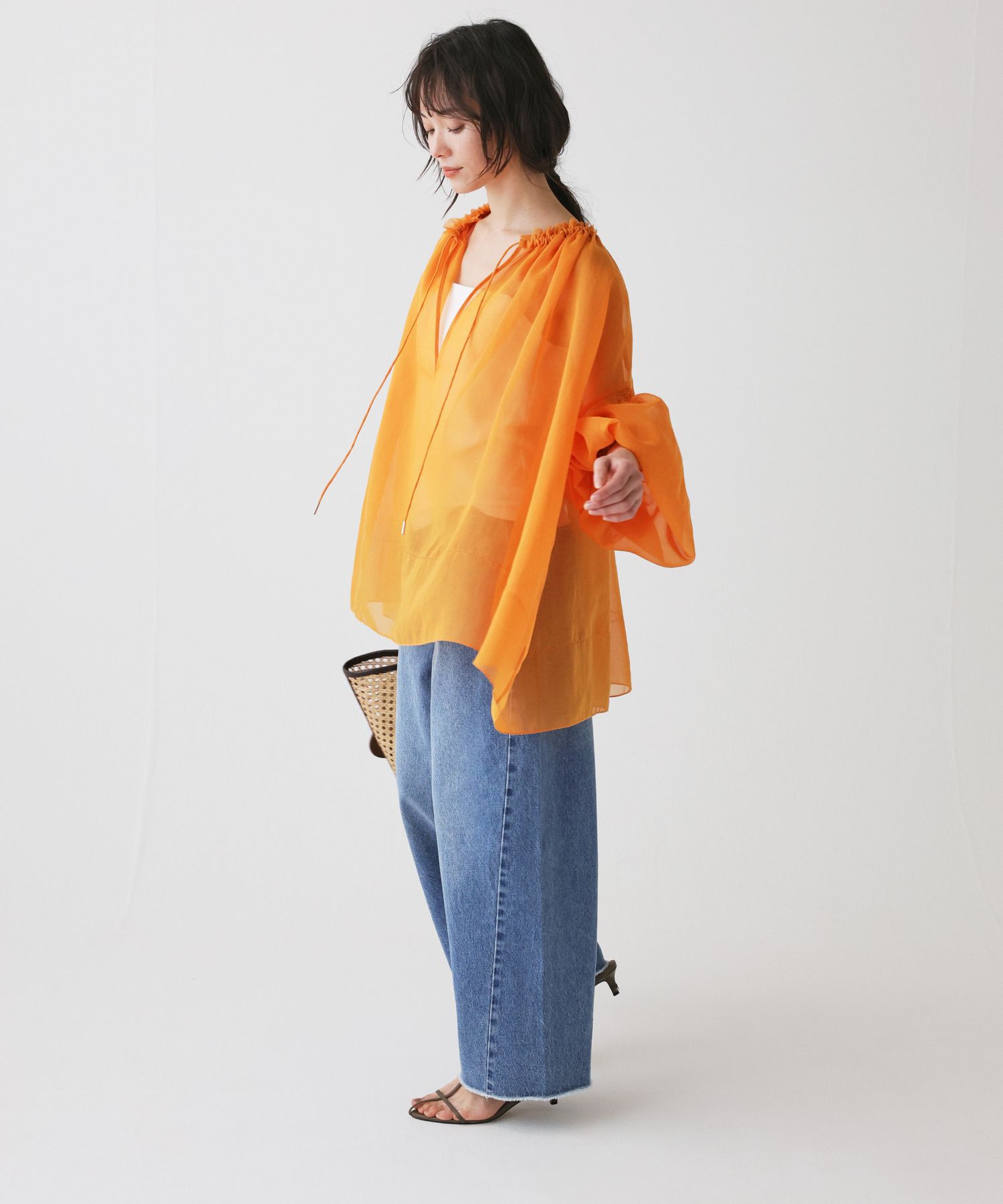 BABYLONE「2WAYオーガンジーブラウス」|シャツ・ブラウス|