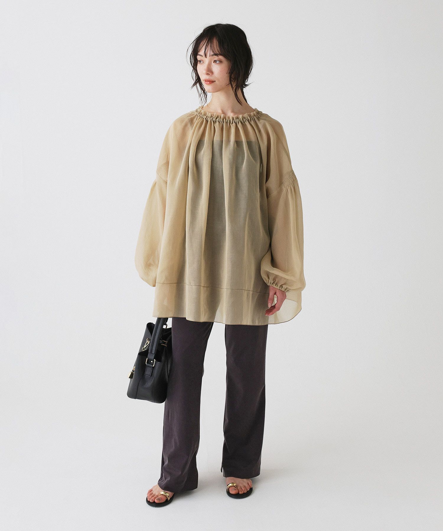 BABYLONE「2WAYオーガンジーブラウス」|シャツ・ブラウス|