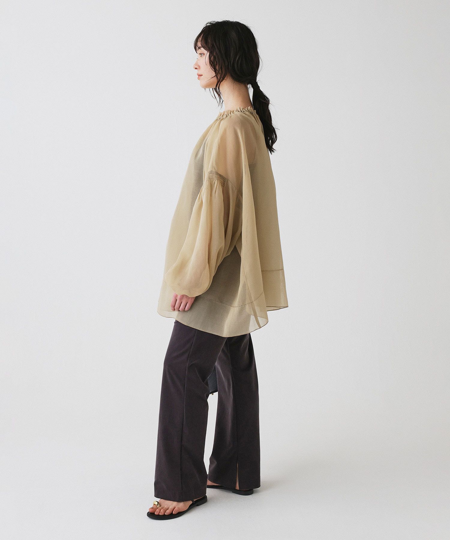 BABYLONE「2WAYオーガンジーブラウス」|シャツ・ブラウス|