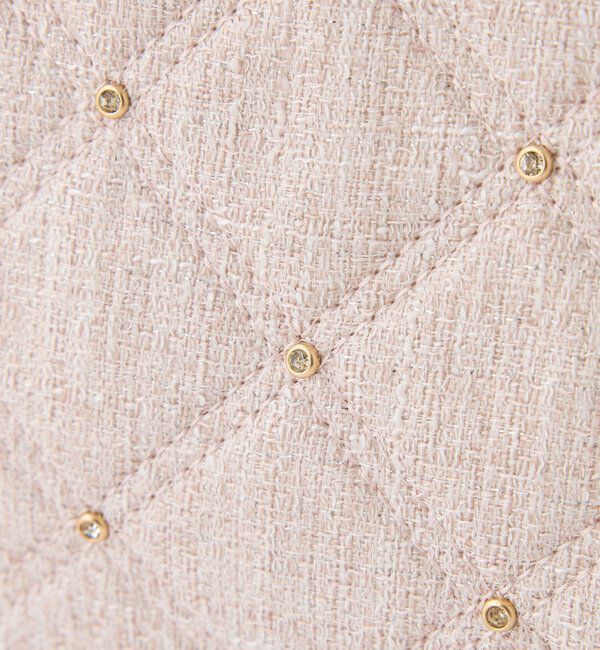  「【LouLoumei】キルティングビジューリボンチャームキャリーオントート」|ショルダー・メッセンジャー|