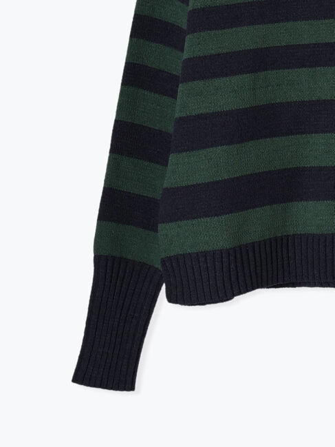 Lugnoncure「モールボーダーデザインニット」|ニット・セーター|