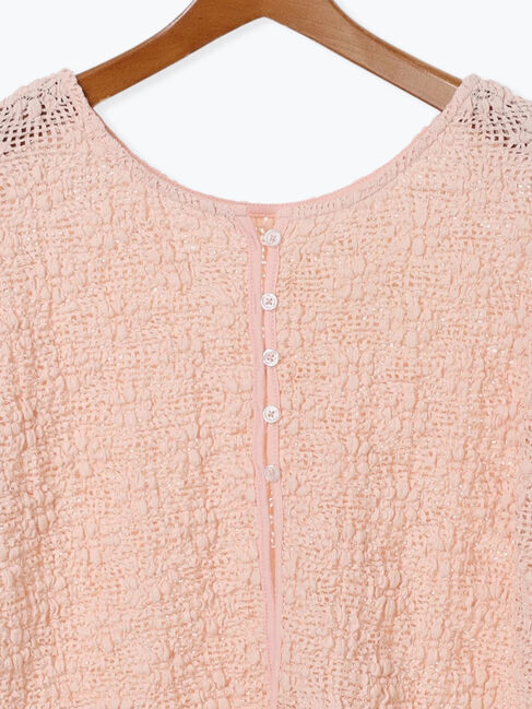 Lugnoncure「フラワーメッシュ前後2WAYトップス」|その他|