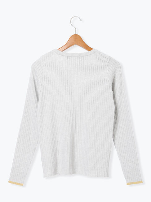 Lugnoncure「配色クルーネックリブニット」|ニット・セーター|