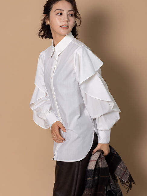 Te chichi「ラッフルスリーブシャツ」|シャツ・ブラウス|