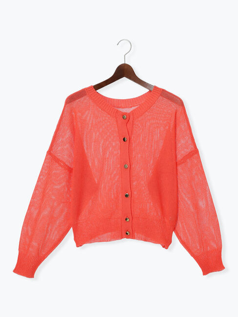 Te chichi「【WEB限定カラーあり】ペーパータッチヤーン2wayメッシュニット」|ニット・セーター|