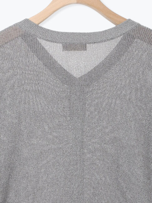 Samansa Mos2「【接触冷感】畦編みニットカーディガン」|カーディガン|