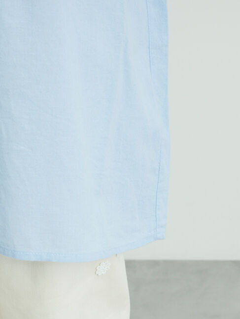 Samansa Mos2「切替フリルチュニック」|シャツ・ブラウス|