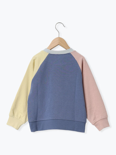 Samansa Mos2 Lagom「クレイジー配色ラグラントレーナー」|Tシャツ・カットソー|