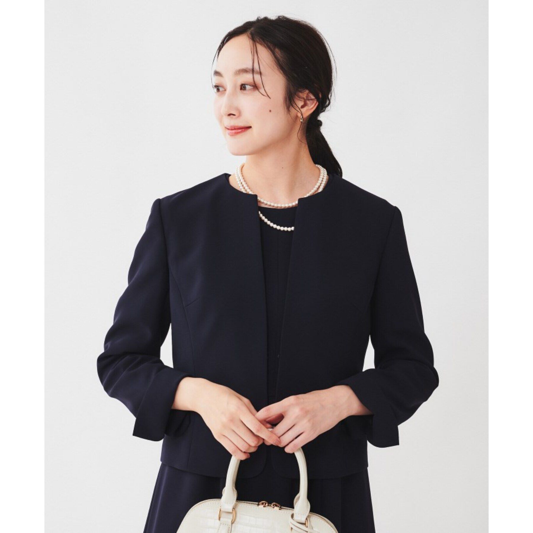 UNTITLED「【通勤スーツ】ノーカラージャケット」|ノーカラージャケット|