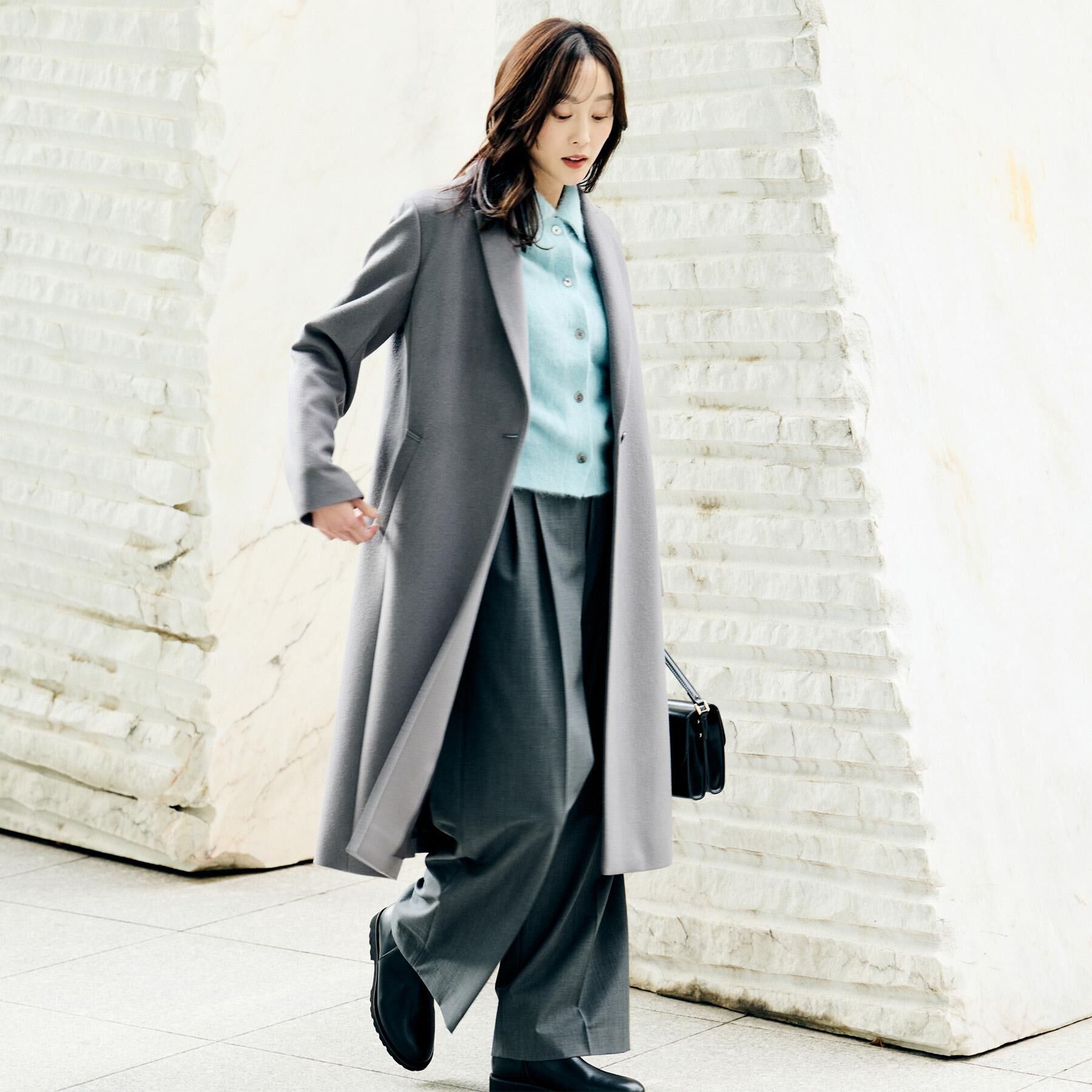 UNTITLED「【スタイリッシュ／オンオフ兼用】ウールチェスターコート」|チェスターコート|