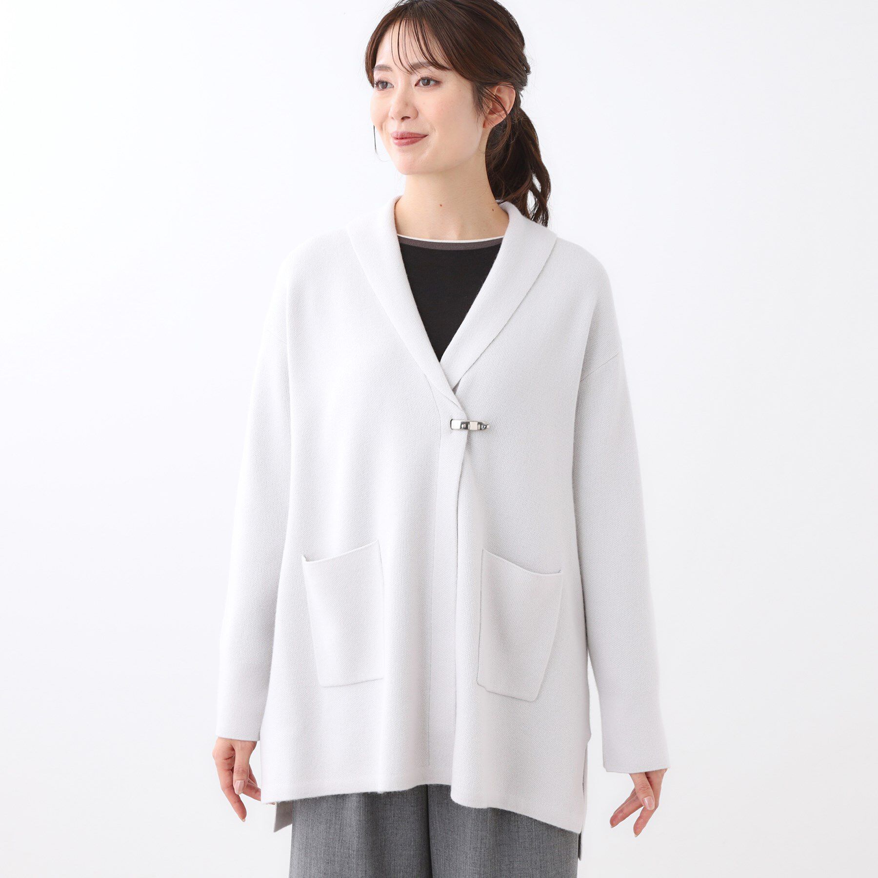 Reflect「【ライトアウター／気軽な羽織に◎】オフボディカーディガン」|カーディガン|