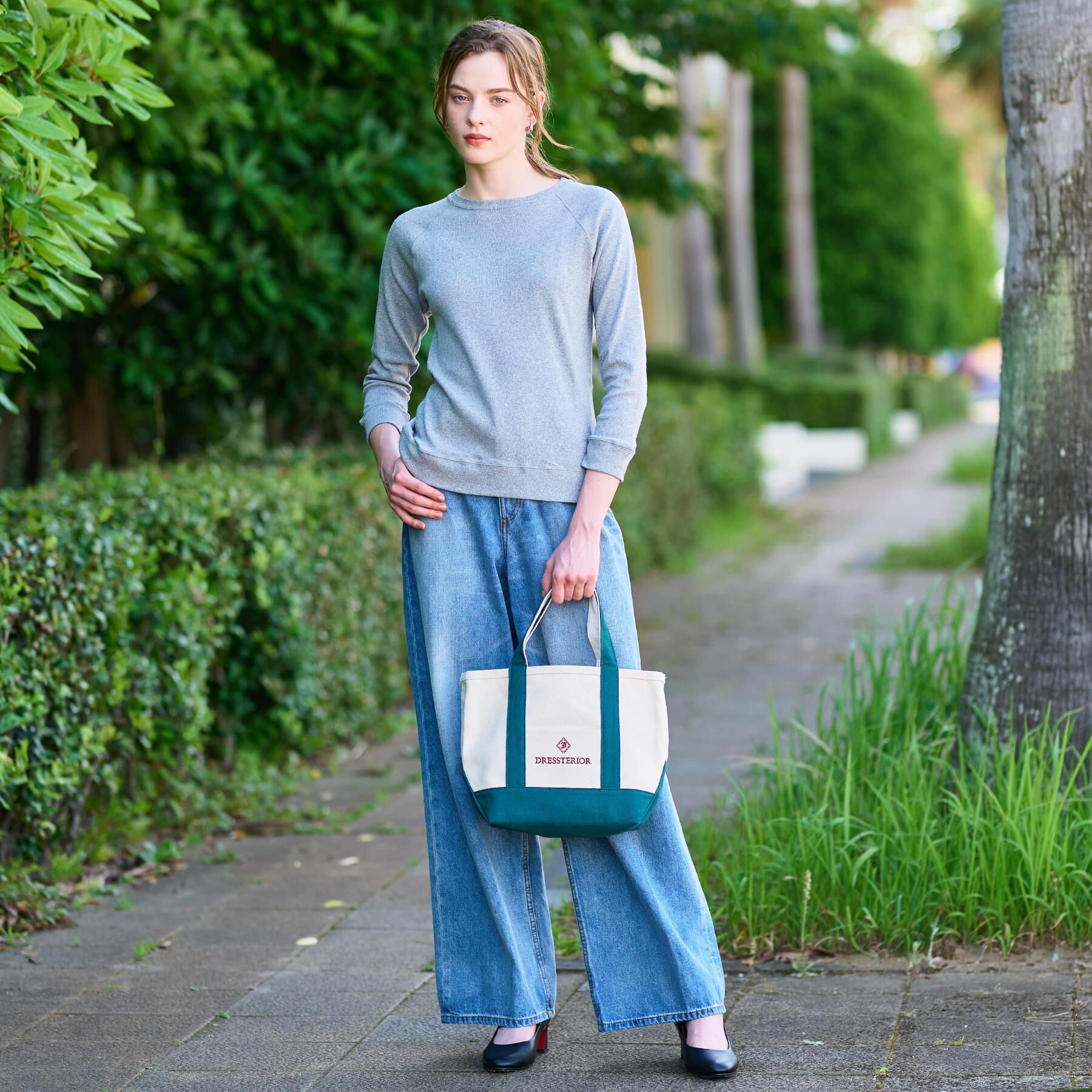 DRESSTERIOR「ラグランスリーブコットンプルオーバー」|パーカー|