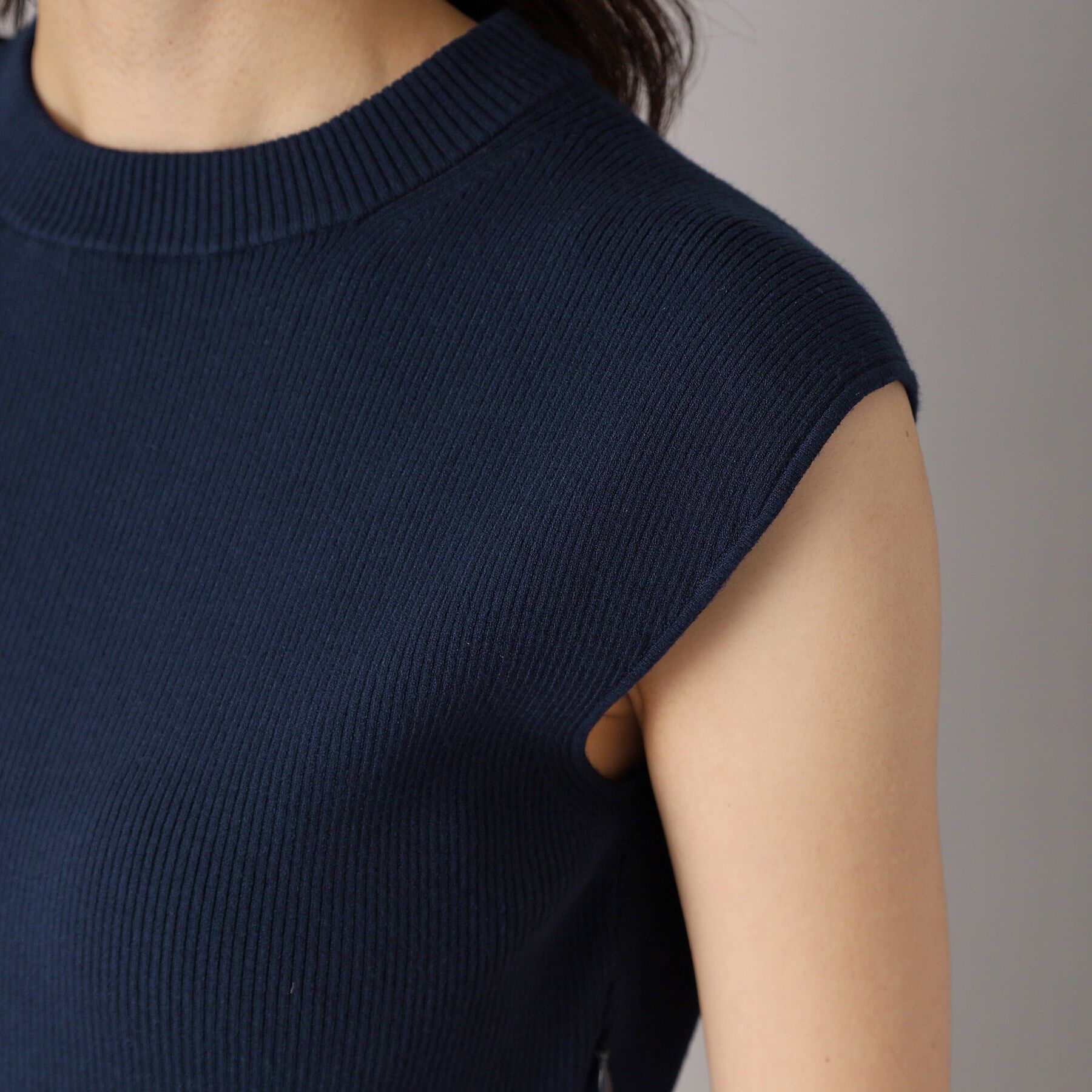 DRESSTERIOR「【洗える】オーバーラップサークルフレンチスリーブワンピ」|ワンピース|