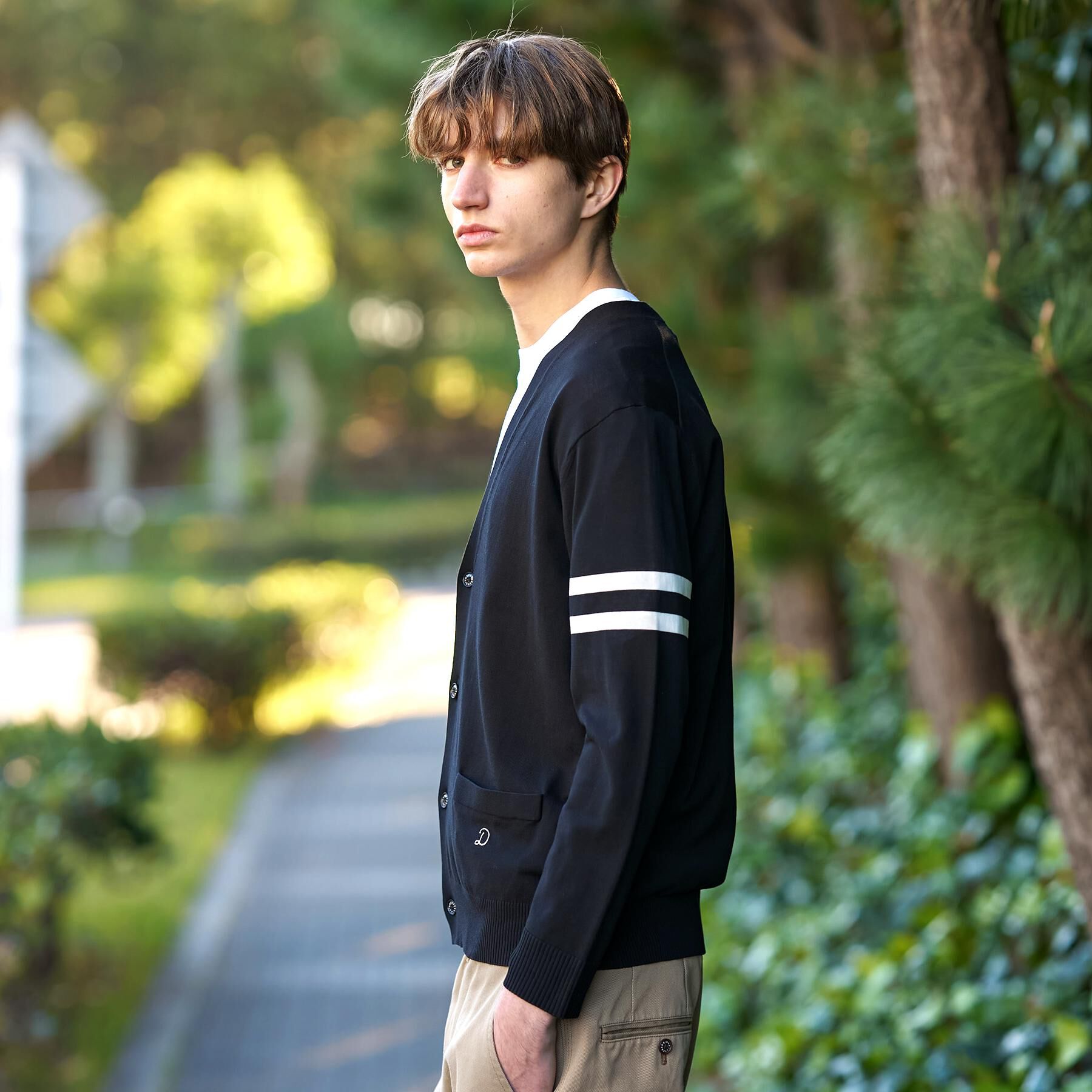 DRESSTERIOR「【ウォッシャブル】コットンシルク ニットカーディガン」|カーディガン|