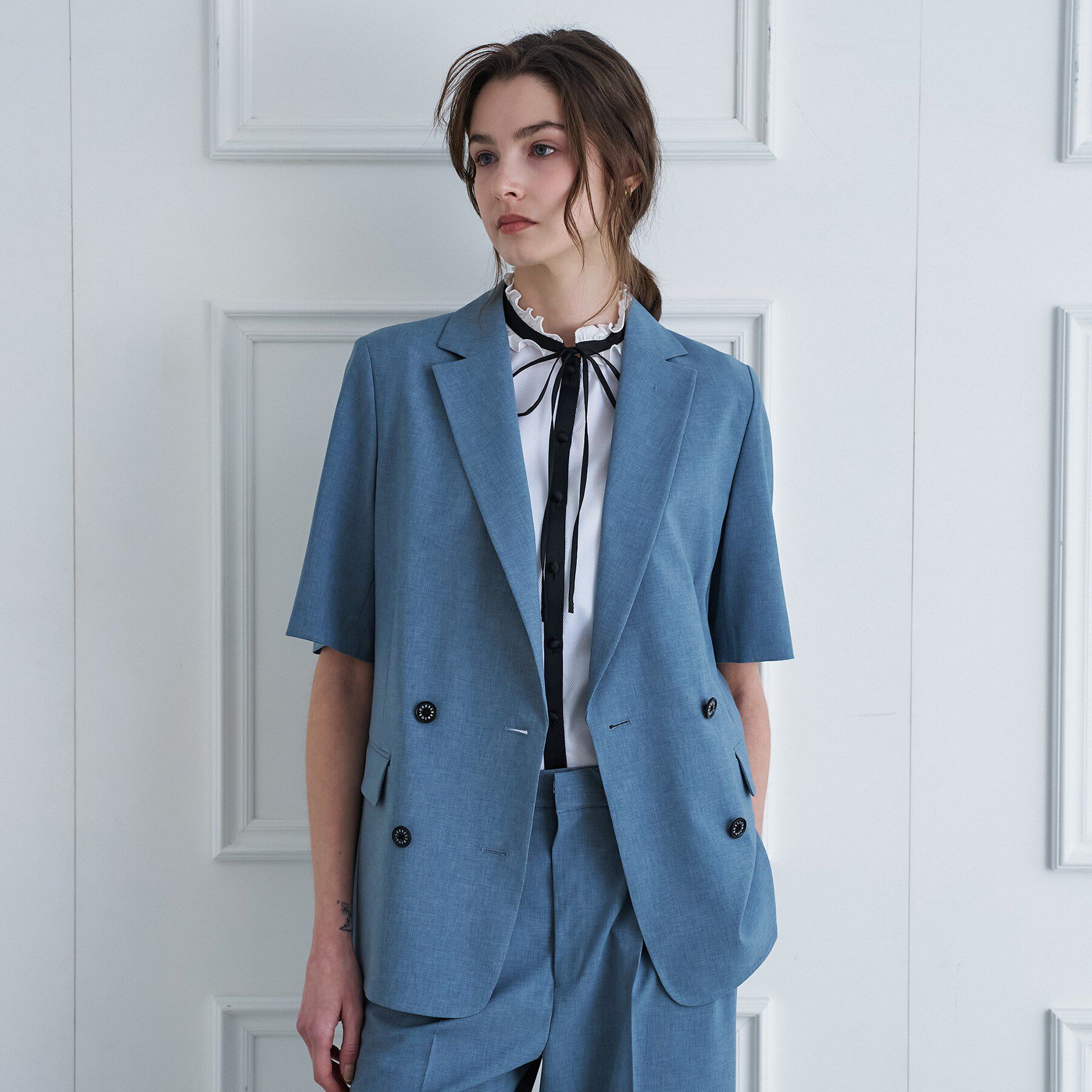 DRESSTERIOR「【otonaMUSE5月号掲載/セットアップ可】ウォッシャブルイージーサマージャケット」|テーラードジャケット|